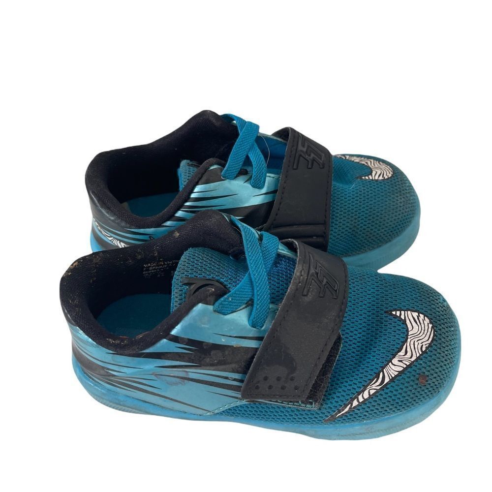 Nike Clearwater Kevin Durant Velcro Toddler Sneakers Blue 7C - Picture 2 of 4
